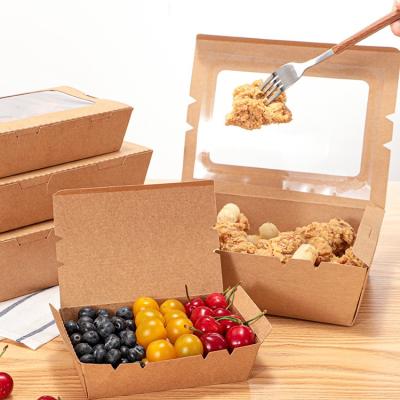 China Recycled Eco-friendly Biodegradable Paper Takeout Boxes Yonghe Items Custom Food Packaging for sale