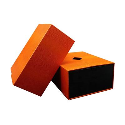 China Recycled Schublade Materials Handmade Orange Luxury Elegant Paper Box Packaging Boxes For Jewelry Various Sizes Custom Gift Paper Boxes for sale