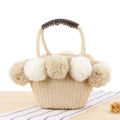 China 2022 Fashoion Design New Summer Straw Basket Women Hand Bags for sale