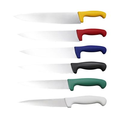 China Viable In Stock Butcher Knife PP Handle Slaughtering Knives Stainless Steel BBQ Kitchen Knife for sale