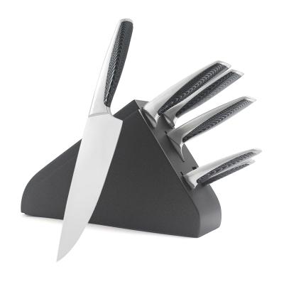 China New Design Disposable Forged Knife With Wood Block Knife Set Stainless Steel for sale