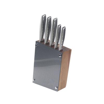 China LiBL Disposable High Quality Hollow Handle Knife Set Stainless Steel Anti-Slip Design Handle Kitchen Knife Set for sale