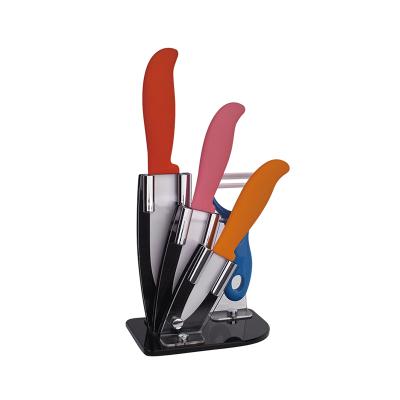 China The disposable multi color ceramic knife with soft touch TPR handle for kithcen knife use for sale