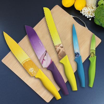 China Stainless Steel Kitchen Knife Blade Protector CLASSIC Non-Stick Coating Kitchen Knives for sale