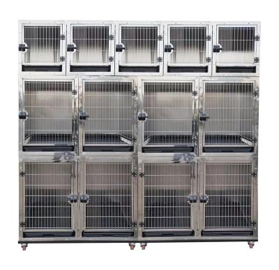 China KA-505-201 Sustainable Modular Large Dog Kennel Stainless Steel Dog Crates Crates With Casters for sale