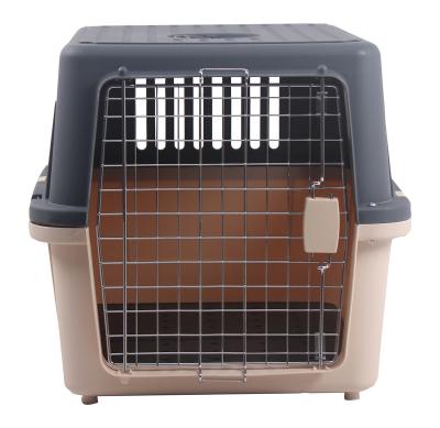 China Viable Kiss Grooming VK-CD Structure Puppy Carrier Flight Dog Cage Restaint Stable Ergonomic Handle Pet Cage for sale