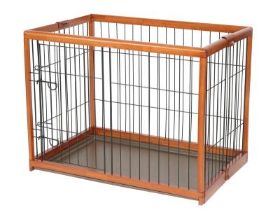 China Viable EPW - S CollapsibleDog Guard Facility Metal Exercise Rubber Wooden Outdoor Play Pen Fence for sale