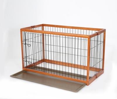 China Viable EPW - S Tools Ply Iron Rubber Wood Vet Fence Flat Puppy Show Crate for sale