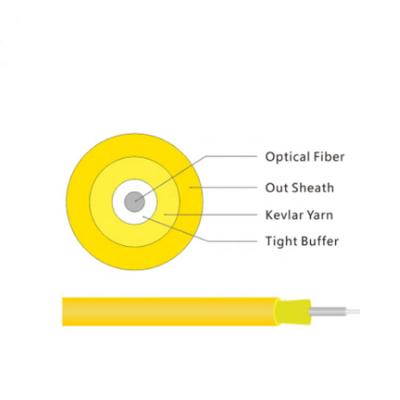 China 900um protegió firmemente modo de la base del cable de fribra óptica 1 solo en venta