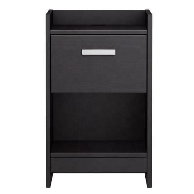 China (Size) Adjustable Cheap Price Black Drawer Night Stand Furniture Nightstands Bedside Table For Hotel Bedroom for sale