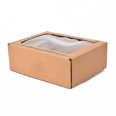 China Large Recyclable Cardboard Wholesale Custom Paper Packaging Box Luxury Paper Gift Boxes With Windows for sale