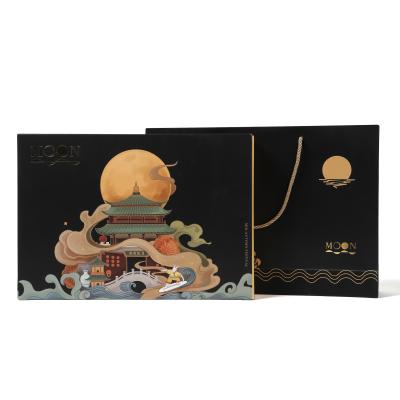 China Recycled Materials Custom Printing Empty Strawberry Moon Cake Gift Box Chocolate Packaging Paper Empty Box for sale