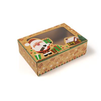 China Recycled Materials Free Sample Color Printed Wholesale Christmas Eve Box Paper Gift Boxes For Gift for sale