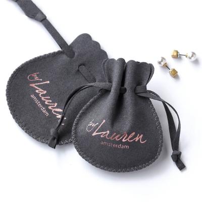 China Fashion Jewelry Bag Small Flat Packaging Button Jewelery Pouch Pouch Envelope Velvet Blue Pink Jewelry Bag for sale