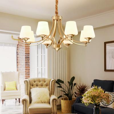 China Modern American style pendant lamp all copper lamp contracted modern originality living room lamps and lanterns for sale