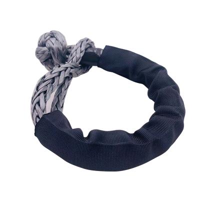 China ATV / UTV UHMWPE Auto Soft Shackle Recovery Rope With Protective Sleeve for sale