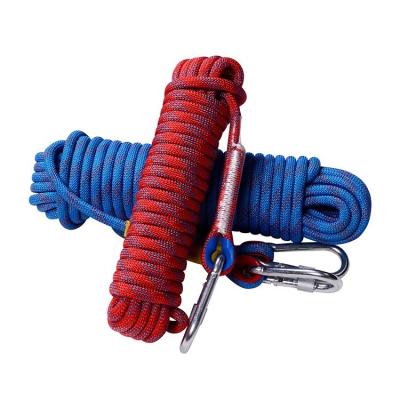 China Outdoor Equipment Hiking Camping Braided Dynamic Mountaineering Rope For Climbing for sale