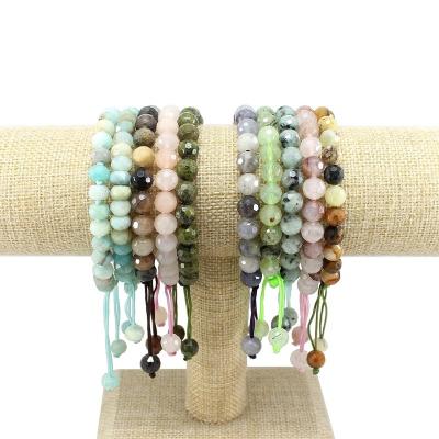 China TangYi FASHIONABLE Stone 8MM Series Fashion Natural Faceted Shiny Healing Charm Popular Energy Handmade Bracelets For Man Women Kid for sale