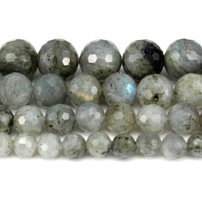 China Making Jewelry Necklace Bracelet Earring TangYi Natural Faceted Labradorite 6 8 10 12MM Round Loose Strand Stone Beads For Jewelry Making DIY Bracelets Necklace Gift for sale