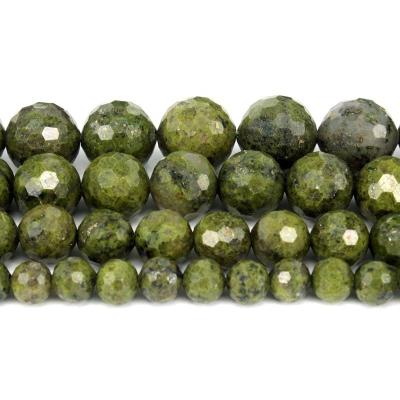 China Jewelry Necklace Bracelet Earring TangYi Making Natural Faceted Green Lapis Lazuli 6 8 10 12MM Round Loose Strand Stone Beads For Jewelry Making DIY Bracelets Necklace for sale