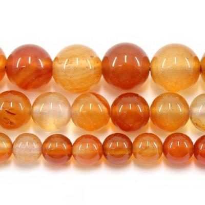 China Jewelry Necklace Bracelet Earring TangYi Making Natural Polish Red Agate 4 6 8 10MM Round Loose Strand Stone Beads For Jewelry Making Bracelets Necklace Accessories for sale