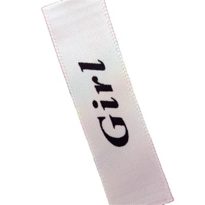 China 2020 Sustainable Factory Cheap Custom Brand Washing Care Labels And Tags Woven for sale