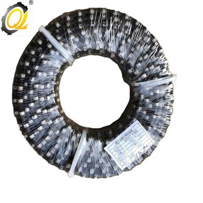 China Diamond HAN LI Rubber 11.5mm Sintered Beads Portable Diamond Wire Saw For Steel Marble Stone Mining Cutting for sale