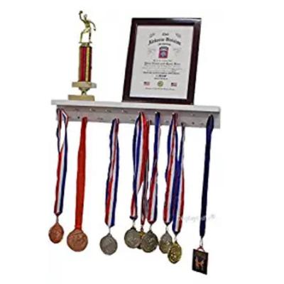 China Europe Lanyard Award Medal Holder Display Hanger and Trophy Shelf Wall Mount 2 Feet Long for sale