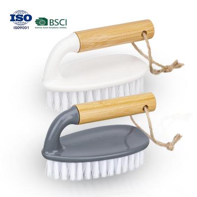 China Wholesale Natural Wooden Utility Scrubbing Stiff Bristle Handheld Scrub Cleaning Brush In Kitchen for sale