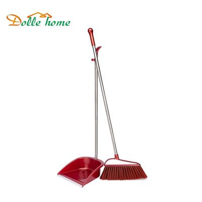 China Wholesale Household Eco-friendly Floor Sweeping Floor Broom And Dustpan Daily Cleaning Indoor Cleaning Set From Market for sale