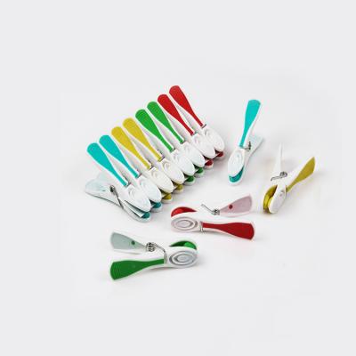 China Customized Multifunctional Plastic Laundry Soft Grip Clips Plastic Clothespins for sale