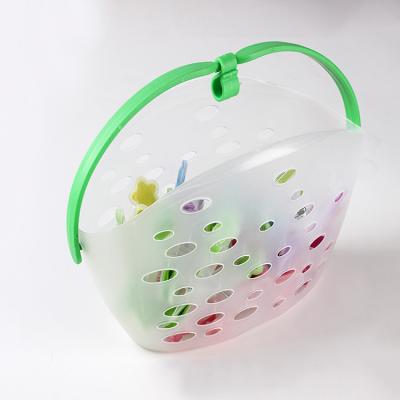 China Stable Quality Cheap Viable Hold All Kinds Of Small Sundries Clothespin Plastic Hamper Landry Baskets For Clothes Hanging Peg for sale