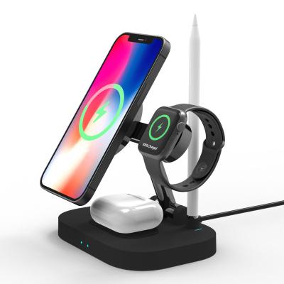 China QC3.0 Four-in-one fold magnetic wireless charger wireless charger for sale