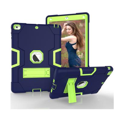 China Military Armor Case For iPad Impact Resistant Rugged Air Perfect Protection 9.7 Inch Kickstand Silicone Plastic Tablet Shockproof Cover for sale