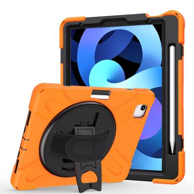 China Perfect Protection DHL Free Rugged Hybrid Armor Case For iPad Air 4 10.9 2020 Heavy Duty Kickstand Hand Shell Pencil Holder Straps for sale