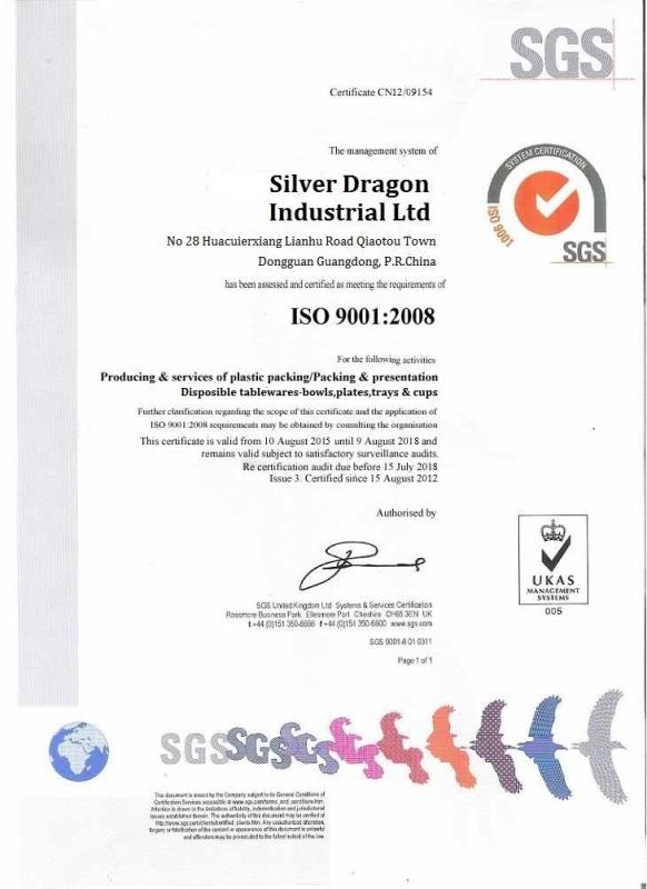 ISO - SILVER DRAGON INDUSTRIAL LIMITED