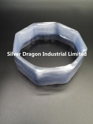 China Octagon PVC Shrink Preforms with Blue Tint, , 425mm LF X 35+12mm X 0.06mm for sale