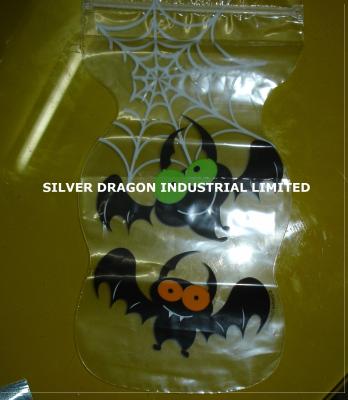 China Special-shaped plastic bag with ziplock for sale