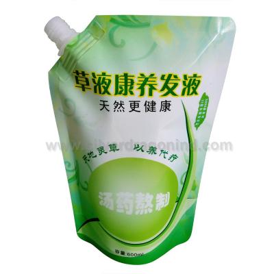 China Custom Stand up Spout Pouch for 600g shampoo Packing（ doy packing) for sale