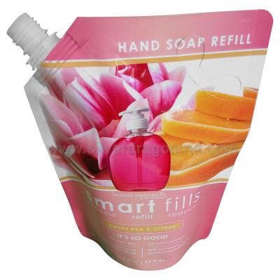 China Custom Stand up Spout Pouch for 1000g hand wash Packing（ doy packing) for sale