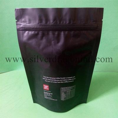 China Stand up Coffee Bag with zipper and one way valve (250 gram) for sale