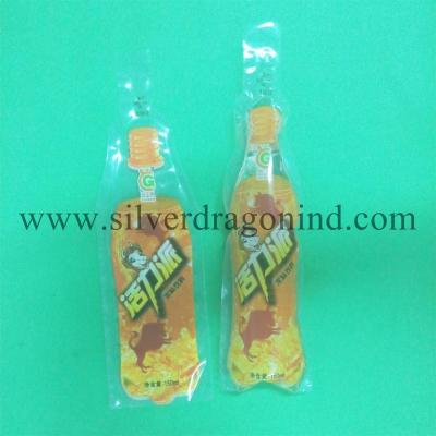 China 150ml Plastic beverage bag with Bottle shape for sale