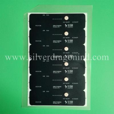 China Matt PC sticker labels with embossing button for sale