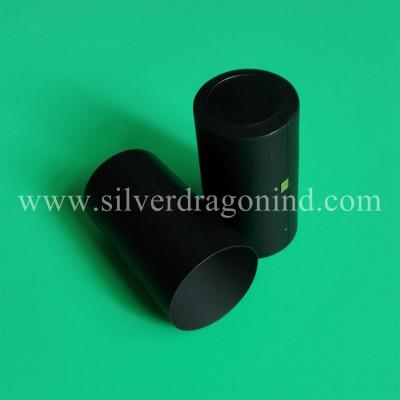 China Matt black pvc shrink capsules with tear strip for sale