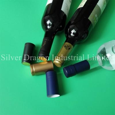 China Custom PVC shrink capsules for cap sealing, made by Silver Dragon Industrial Limited, Top quality, Lowest price for sale