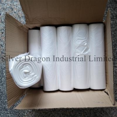 China Natural color high density polyethylene can liners on rolls, 6 to 30 microns are available for sale