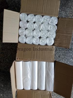 China Natural color high density polyethylene bin liners on rolls, 6 to 30 microns are available for sale