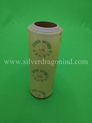 China Fresh Wrapp PVC cling wrap for food wrapping (Size 10microns x 300mm x 270m) for sale