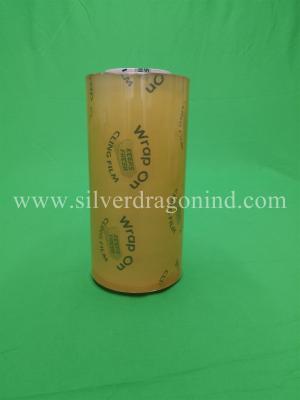 China Good quality PVC cling film with cheap price 10microns x 300mm x 1500m for sale