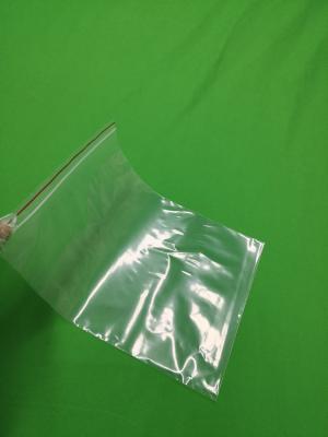 China Transparent plastic ziplock bag with red line, size 250x345x0.060mm for sale